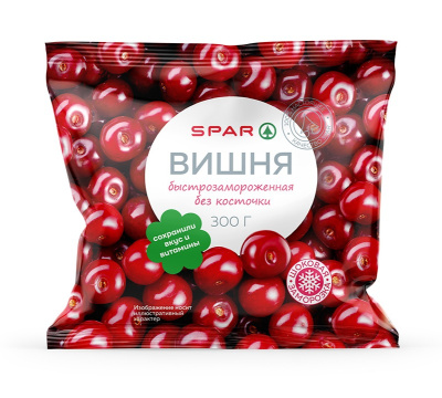 Вишня б/к замороженная SPAR 300г