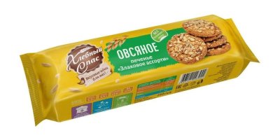 Печенье Хлебный Спас Овсяное Злаковое ассорти 250г