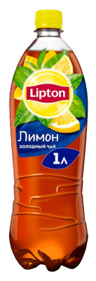 Напиток холодный черный чай Липтон Лимон 1л