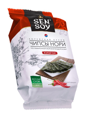 Чипсы нори СэнСой Кимчи 4,5г