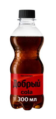 Напиток газ Добрый Кола без сахара 0,3л