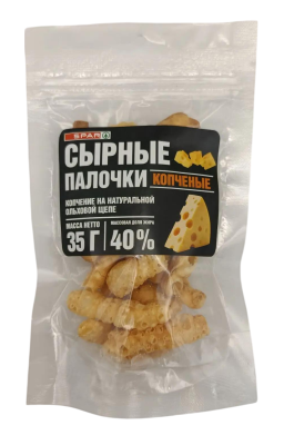 Палочки сырные SPAR копченые хрустящие 35г