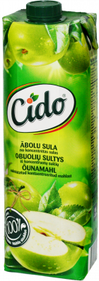 Сок Цидо яблочный 100% 1л призма