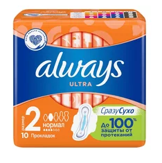 Прокладки Олвейз Ультра нормал плюс 10шт