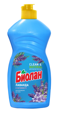 Средство для посуды Биолан 450мл Лаванда и Витамин Е