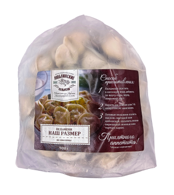 Пельмени Наш размер замороженные 900г СП