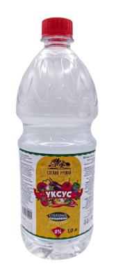 Уксус столовый Свежий урожай пл/б 1л 9%