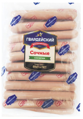 Сосиски Сочные ГМК г/уп 1кг