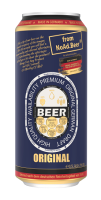 Пиво светлое НоАд Бир Лагер 0,5л 4,1% ж/б