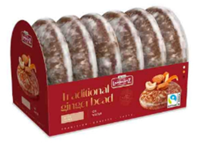 Пряники Ламбертц имбирные на вафле в шоколадной глазури 200г