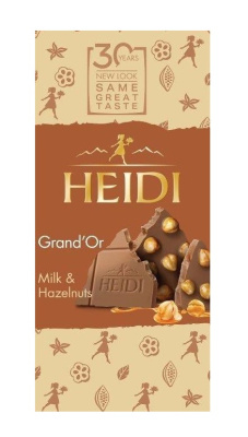 Шоколад Хайди молочный с фундуком 100г