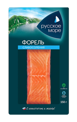 Форель филе-кусок с/с Русское море 150г