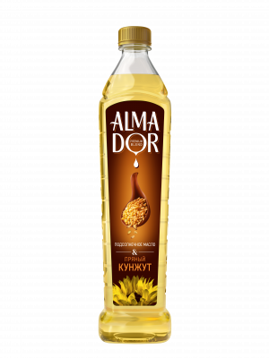 Масло подсолнечное Алмадор Пряный кунжут 0,75л