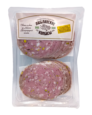 Колбаса вареная с фисташкой нарезка ЛП 200г