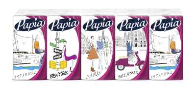 Платочки бум Папиа 3-сл 10шт