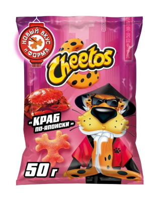 Палочки кукурузные Читос Краб по-Японски 50г