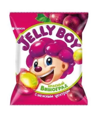 Мармелад жевательный Джелли Бой красный Виноград 66г