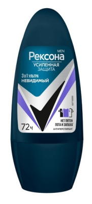 Део Рексона 50мл 3в1 Ультра невидимый ролл муж