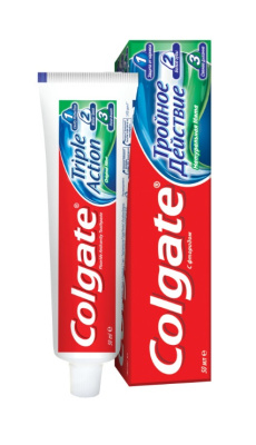 Зубная паста Колгейт Тройное действие Оригинал 50мл