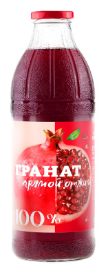 Сок Помгранат прямого отжима 1л ст/б