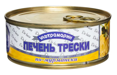 Печень тресковых рыб по-мурмански Ультрамарин ключ 240г
