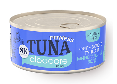 Тунец филе в минеральной воде Альбакор SK 140г