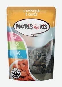 Корм влажный для кошек Морис Кис Курица в соусе 85г