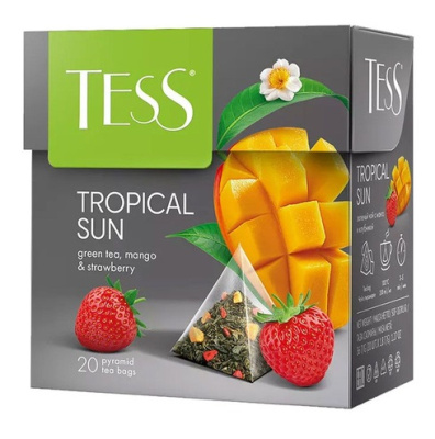 Чай Тесс Тропикал Сан зеленый 20пир