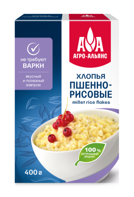 Хлопья пшенно-рисовые Агро-Альянс 400г