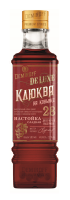 Настойка Демирофф Клюква на коньяке 0,5л 21%