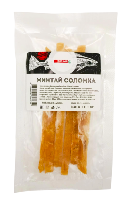 Минтай соломка SPAR 40г