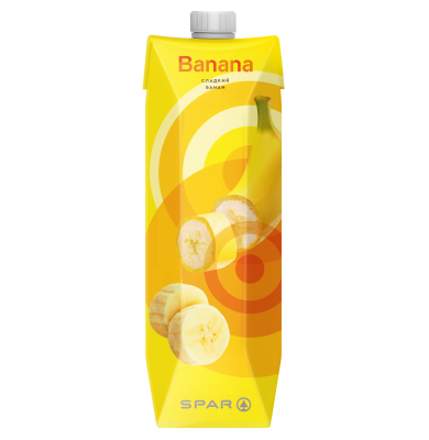 Нектар банановый с мякотью SPAR 1л