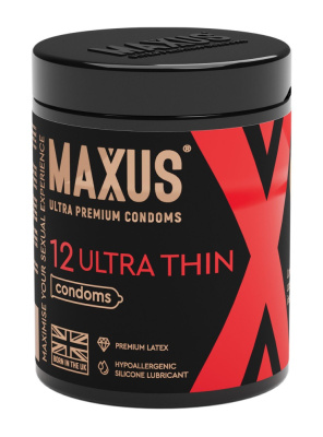 Презервативы MAXUS Ultra-thin гладкие 12 шт