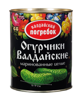 Огурчики маринованные Валдайский погребок 840г ж/б