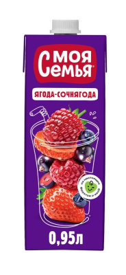 Напиток Моя Семья фруктово-ягодный 0,95л