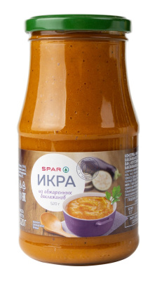 Икра из обжаренных баклажанов SPAR 520г ст/б
