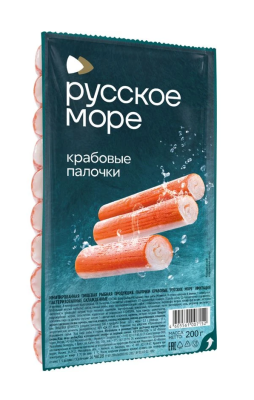 Палочки крабовые Русское море замороженые 200г
