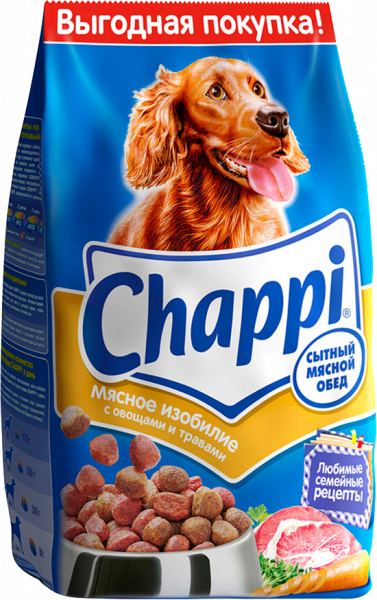 Корм для собак Чаппи мясное изобилие сухой 2.5кг