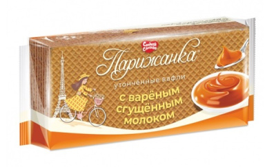 Вафли Парижанка вареное сгущенное молоко 210г