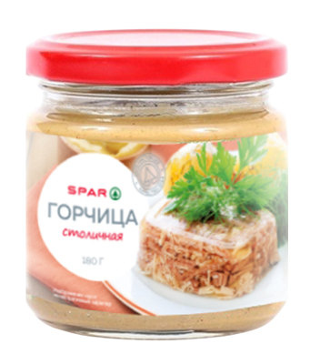 Горчица SPAR Столичная 180г
