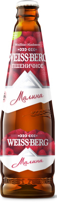 Напиток пивной н/ф Вайс Берг Малина 0,44л 4% ст/б