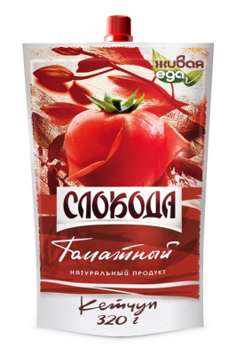 Кетчуп Слобода Томатный 320г д/п