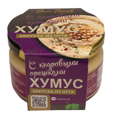 Закуска хумус Тайны Востока с кедровыми орешками 200г
