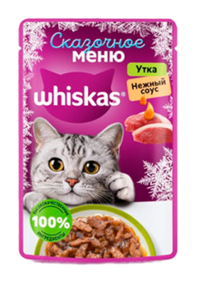 Корм влажный для кошек Вискас Утка в нежном соусе 75г