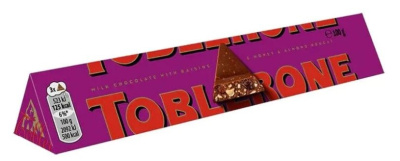 Шоколад Тоблерон молочный Изюм/Миндаль 100г