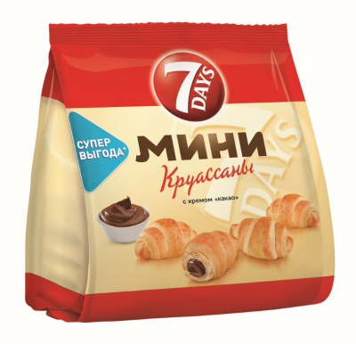 Круассаны мини 7Дней Какао 265г