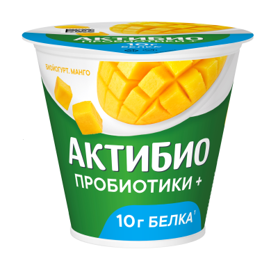 Биойогурт Актибио Манго 3% 220г БЗМЖ