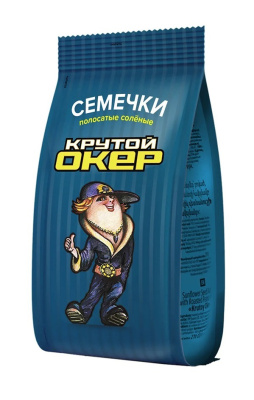 Семечки Крутой Окер полосатые соленые 135г