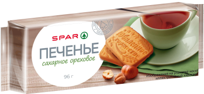 Печенье SPAR сахарное Юбилейное торжество ореховое 96г