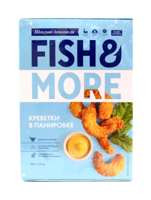 Креветка бел маринованая в панировке Fish&More 500г